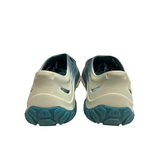 S.A.I. Teal Ombre Foam Clogs Slip‎ On Perforated Futuristic Streetwear Shoes 6/7